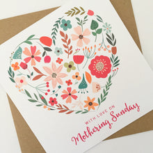 Load image into Gallery viewer, Floral Mothering Sunday Card
