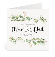 Load image into Gallery viewer, Mum and Dad Wedding Day Card

