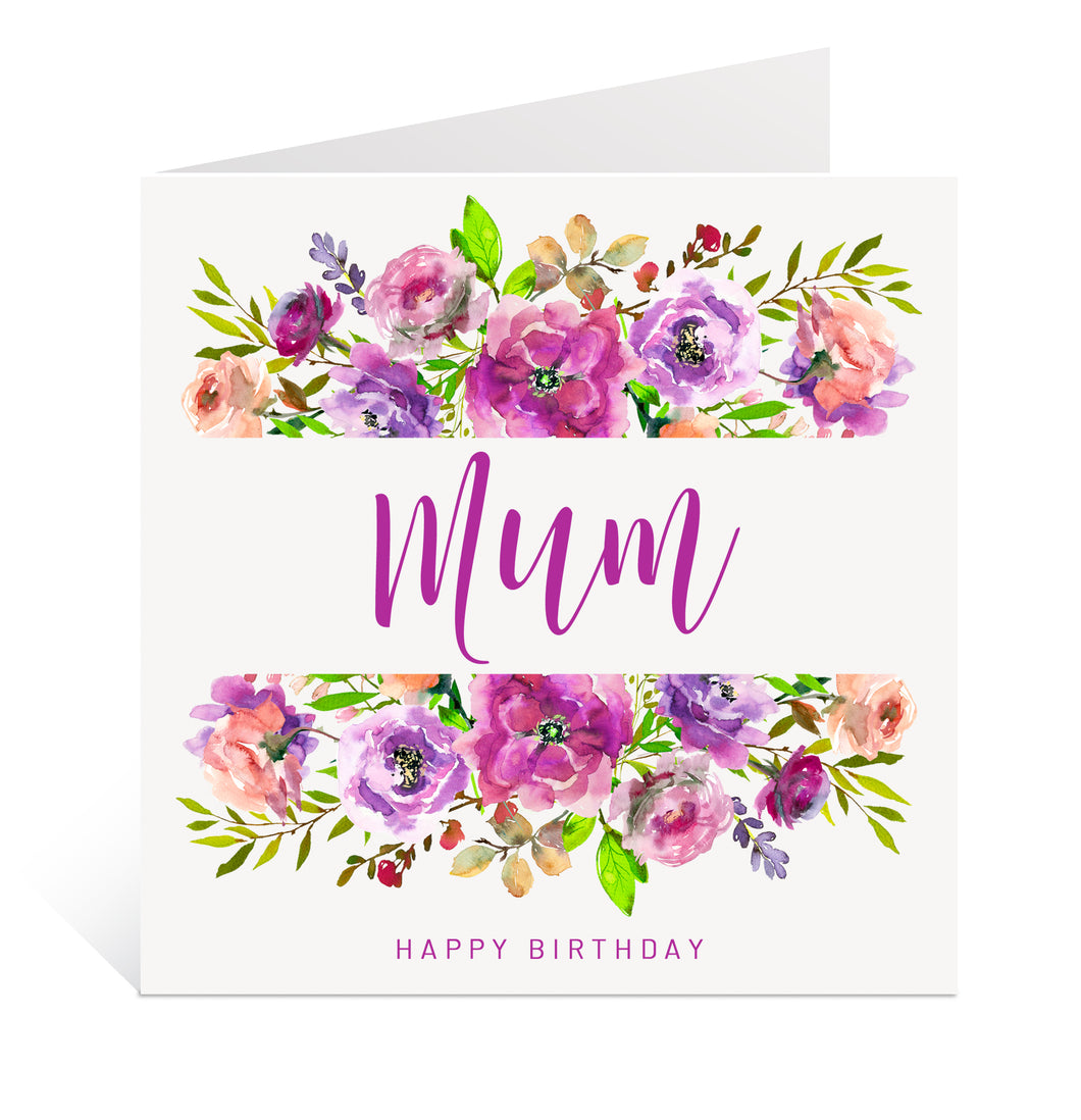 Floral Mum Birthday Card