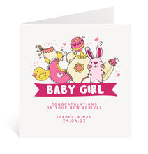Load image into Gallery viewer, Fun New Baby Girl Card
