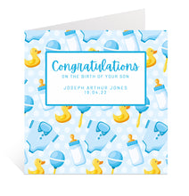 Load image into Gallery viewer, New Baby Boy Card
