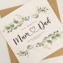 Load image into Gallery viewer, Mum and Dad Wedding Day Card
