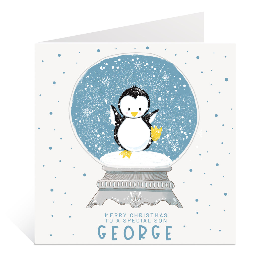 Kids Penguin Christmas Card