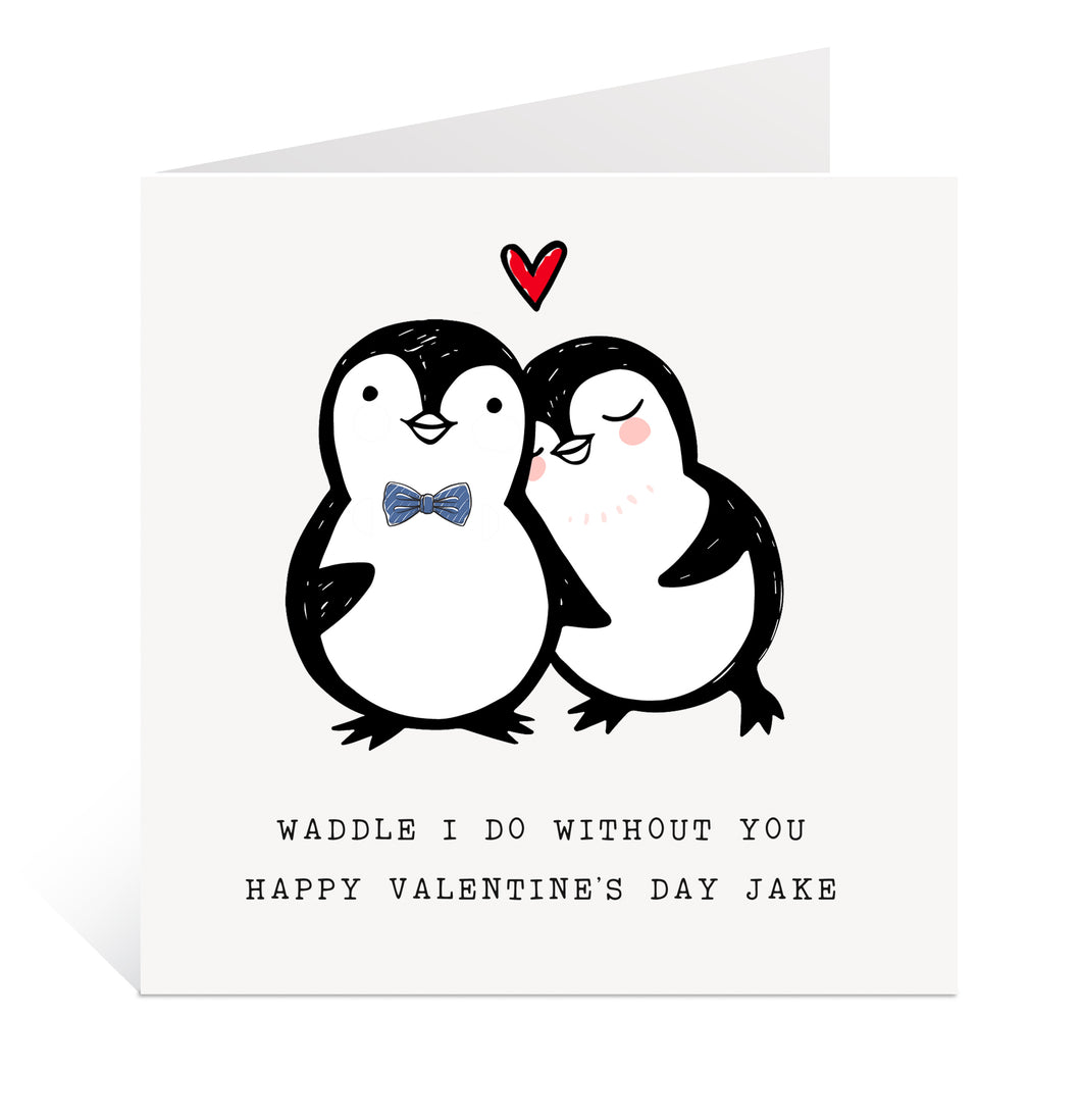 Penguin Valentine Card