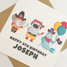 Load image into Gallery viewer, Pirate Birthday Card
