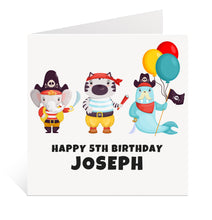 Load image into Gallery viewer, Pirate Birthday Card
