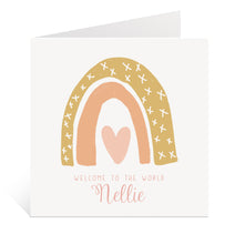 Load image into Gallery viewer, Rainbow New Baby Girl Card
