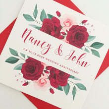 Load image into Gallery viewer, Ruby 40th Wedding Anniversary Card
