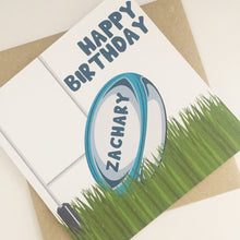 Load image into Gallery viewer, Rugby Birthday Card
