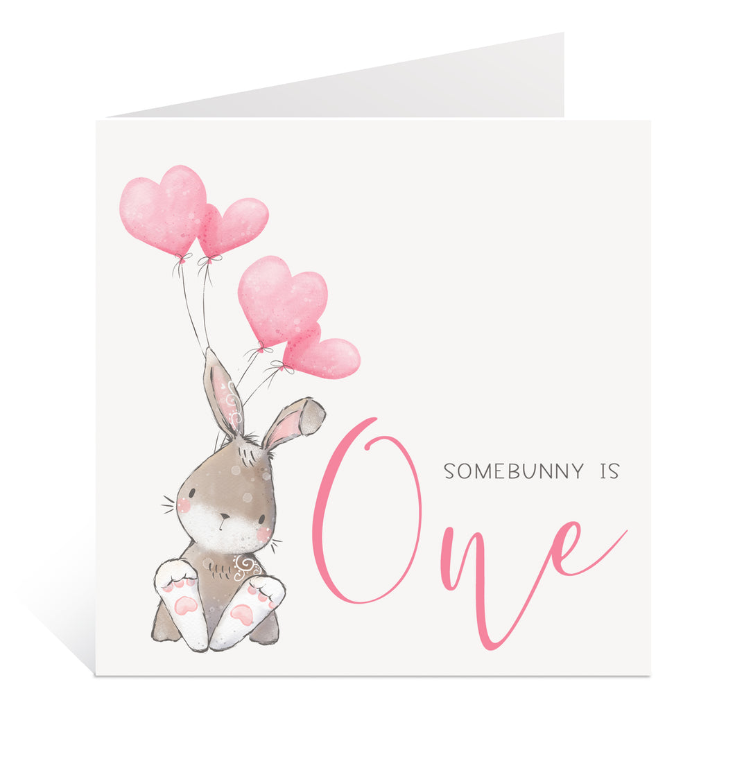Somebunny Is One Card