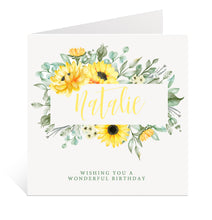 Load image into Gallery viewer, Sunflower Birthday Card
