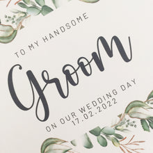Load image into Gallery viewer, Handsome Groom Wedding Day Card
