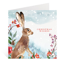 Load image into Gallery viewer, Hare Christmas Card
