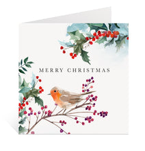 Load image into Gallery viewer, Traditional Robin Christmas Card
