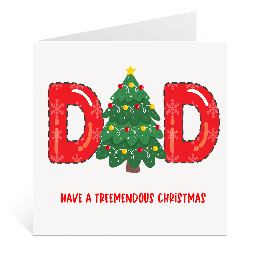 Treemendous Dad Christmas Card