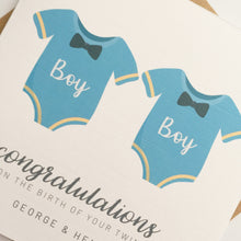 Load image into Gallery viewer, New Baby Twins Card
