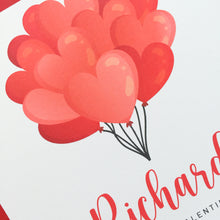 Load image into Gallery viewer, Heart Balloon Valentine Card
