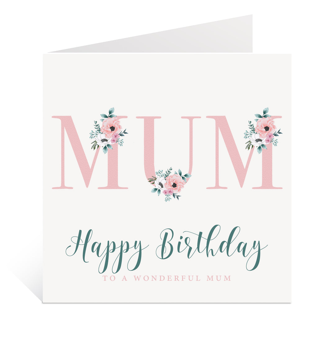 Wonderful Mum Birthday Card