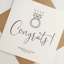 Load image into Gallery viewer, Congrats on your Engagement Card
